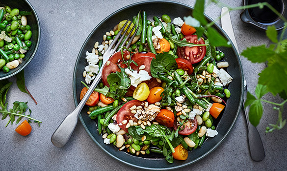 Bønnesalat med feta