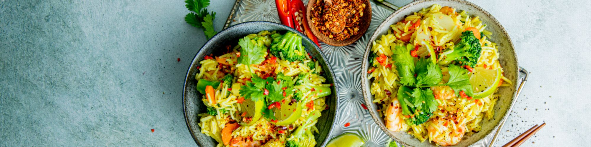 To boller med scampiwok med lime