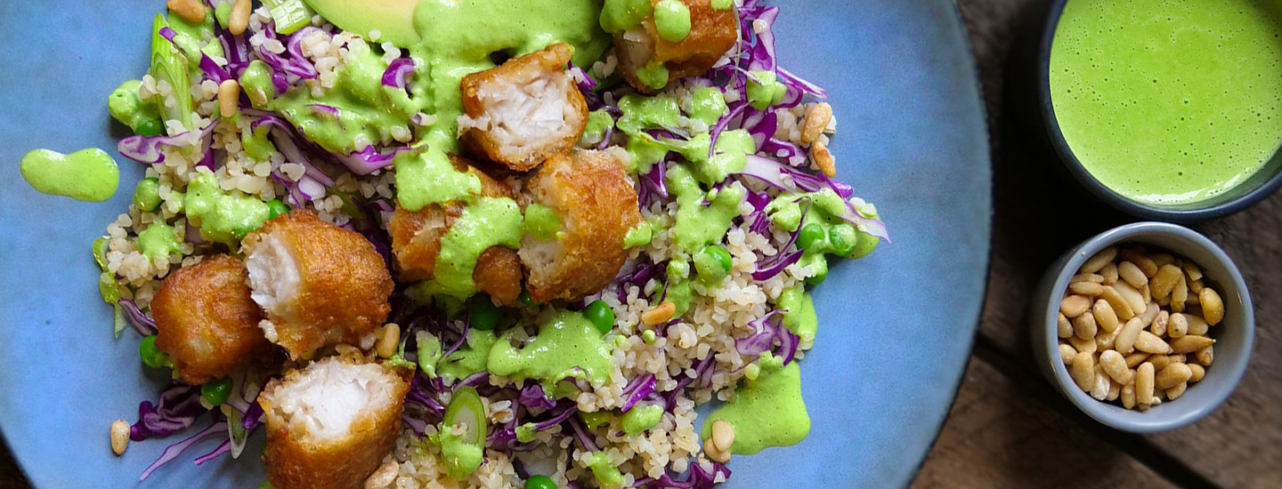 Crispy rolls med bulgursalat