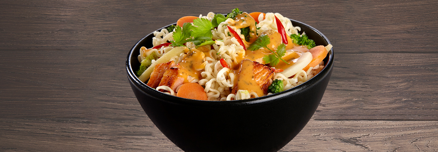 Red Curry Wok med nudler