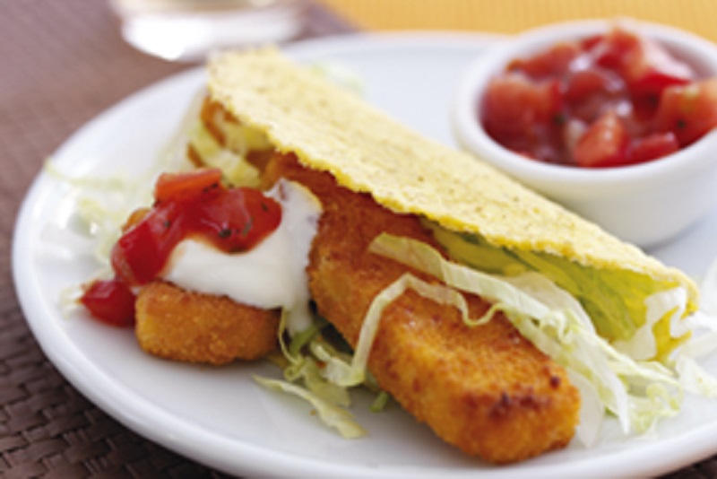 Tacos med fiskepinner